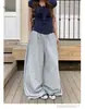 Fabricante Original Retro Americano Waffle Remache Pierna Ancha Pantalones de Chándal Unisex Holgado Casual Perezoso Caída Recto Pantalones