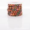 Corrente de Aço Titânio Flor de Cinco Pétalas Mais Vendida Transfronteiriça Dopamina Colorida Personalizada Moda Versátil Pulseira Colar DIY