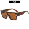 Gafas de Sol de Una Pieza con Montura Grande para Hombre, Elegante Montura Negra Modelo Nuevo 2026, Gafas Cuadradas Europeas y Americanas, Gafas Versátiles de Estilo Urbano para Mujer