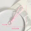 Mismo Estilo Xiaohongshu Cordón Tejido Colorido Estilo Ins Bicolor Llavero Antiperdida para Teléfono Correa de Mano Colgante Pequeño para Pareja