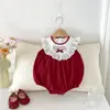 Roupa de bebê verão fina fofa macacão de coelhinho para bebês meninas cem dias um ano vestido classe a