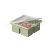 Bandeja de Hielo Grande de Silicona Transfronteriza Molde de Cubitos de Hielo de Grado Alimenticio Molde de Bola de Hielo de Desmoldeo Fácil Congelación Rápida Molde para Hacer Hielo Casero