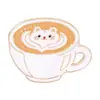 Broche Metálico Lindo Estilo Anime Japonés Más Vendido Transfronterizo Accesorio para Mochila con Forma de Grano de Café Insignia Pin