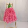 Colgante de pared de flores de seda artificial multicolor de lila y glicinia Decoración de boda Arreglo de escena floral de jardinería artificial