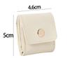 Bolsa de Joyería Compartimentada Casual y Portátil, Caja de Almacenamiento para Anillos, Bolsa Pequeña Portátil de Viaje para Almacenamiento de Joyería y Aretes