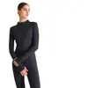 Chamarra de Yoga Lulu para Mujer, Ajustada, Cuello Alto, Cremallera, Manga Larga, Ropa de Yoga, Deportiva, para Correr, Fitness, Estilo Otoño