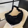Bolso de Mujer Casual de Moda con Pliegues de Alto Valor Estético 2026 Nuevo Nicho Versátil Hombro Cruzado Bolso Empanada