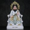 Estatua de Zhang Tianshi Zhang Daoling para Adoración en Casa, Imitación de Mármol Blanco, Wudoumizhenyi Estatua de Persona Real de la Montaña Longhu Zhang Tianshi