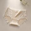 Renda Roupa Íntima Feminina Calcinhas de Algodão Estilo Puro 2024 Novo Sexy Cintura Média Shorts