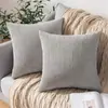 Funda de Almohada de Pana al por Mayor Transfronteriza Funda para Cojín de Sofá Lujo Ligero Tacto de Gama Alta Cojín para Cabecera Cojín para Respaldo Sin Relleno