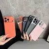 Funda minimalista de gran ventana con textura de cuero adecuada para iPhone 17 Pro Max, Apple 16 funda protectora anticaída transfronteriza 15