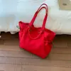 Bolsa Tote de Grande Capacidade Estilo Coreano para Mulheres 2025 Inverno Nova Casual para Viagens de Curta Distância Bolsa de Ombro Estilo Preguiçoso