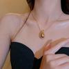 Fabricante Venta al por Mayor Cadena Clavícula Venta Caliente Transfronteriza Collar Gota de Agua Acero Inoxidable Cadena Clavícula para Mujer No se Desvanece Fácilmente