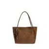Bolsa de Ombro Única Grande Capacidade Retro Transfronteiriça Feminina Outono/Inverno 2026 Nova Bolsa Versátil de Alta Qualidade para Axila Bolsa Tote