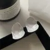 Pendientes de metal mate irregulares de viento frío con pasador de plata s925, de alto sentido, temperamento, simples, de moda, nicho, para mujer