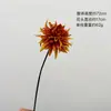 Flor Artificial Grande de Dalia de un Solo Tallo de PU para Decoración Floral de Boda, Decoración del Hogar, Crisantemo, Flor de Paja, Equinácea Vintage