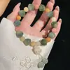 Arroz Glutinoso Morado Tallado Bodhi Pulsera de Mano Garra de Gato Pulsera de Estudiante Colgante Cuenta de Bodhi Placa de Cuentas Pulsera de Juego Al por Mayor