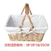 Cesta Pequena de Bambu em Vime, Cesta de Mão, Cesta de Armazenamento de Rattan, Cesta Trançada, Cesta de Piquenique de Colheita Infantil, Mini Cesta Pequena