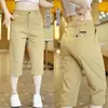 Pantalones cortos finos de verano para hombre, ligeramente elásticos, de seda de hielo de secado rápido, transpirables, sueltos, rectos, combinables, de moda, casuales