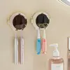 Portacepillos de dientes de astronauta, estante de almacenamiento de cepillos de dientes eléctricos para baño montado en la pared sin perforaciones, colgador de cepillos de dientes
