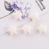 Cadena para teléfono móvil hecha a mano con cuentas de estrella de cinco puntas, color acrílico, cara brillante, agujero recto, llavero, accesorios de joyería