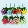 Cachos de Pérolas Simuladas com 18 Cabeças, Arranjo de Flores para Casa, Decoração Suave, Decoração de Árvore de Flor de Pessegueiro da Primavera, Arranjo de Atmosfera Festiva para Shopping Center