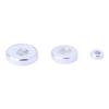 Mini cuentas redondas de plata de ley S925, lisas y brillantes, con forma de corazón, para pulseras y accesorios DIY.