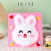 Bolsa de material para huevos de conejo de dibujos animados de Pascua, actividad entre padres e hijos, colgante de conejo hecho a mano, decoración de fotos de Pascua
