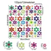Adesivos de parede boêmios, decoração de parede, adesivos de parede de PVC para quarto infantil, adesivos de janela, adesivos de margarida, papel de parede para quarto