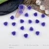 Nuevos accesorios para uñas con diseño de flores teñidas en morado, estilo Ins, con mezcla luminosa, rosas estéreo talladas y armaduras.