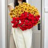 Regalo de San Valentín Día del Maestro de Venta Caliente Rosa Acabada Girasol Ramo de Flores Puff Manta Venta Directa de Fábrica