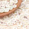 Botones de Concha Natural de Cuatro Agujeros, Bordes Finos, Tamaño Pequeño, Botones de Concha de Alta Gama para Camisas, Prendas de Punto y Accesorios de Ropa