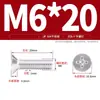 Estándar Nacional Spot Tornillos de Acero Inoxidable 304 de Cabeza Avellanada Cruzada Tornillos de Cabeza Avellanada Cruzada Tornillos de Máquina Planos M3M4M5-M10