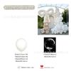 Traje temático de cadena de globos blancos estilo Ins transfronterizo Bola ondulada de látex blanco Decoración para fiesta de boda