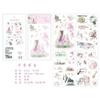 Pegatinas creativas antiguas de marea nacional en stock, serie de disfraces de belleza del zodiaco 12 y pegatinas de papel decorativas.