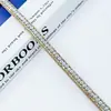 Cuerda de Tira de Vidrio Tubo Redondo de Pedrería Transfronteriza Accesorios para Joyería Accesorios para Ropa Línea de Corbata de Moño Tubo de Pedrería Venta al por Mayor