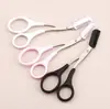 Tesoura para aparar sobrancelhas com pente para sobrancelhas, aparador, pinça de maquiagem para sobrancelhas, pequena faca para aparar sobrancelhas, conjunto completo de tesouras de beleza para mulheres