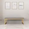 Sillón de Hierro Forjado para Barbería Área de Descanso Banco para Cambiar Zapatos Banco Largo de Sofá Vestidor Banco Largo de Celebridad de Internet