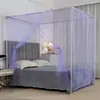 Mosquiteiro de Palácio Doméstico Suporte Grosso Estilo Princesa de Chão Rede Encriptada Espessada Gaze Mosquiteiro de Cama de Casal Antigo Antigo