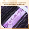 Pestañas Postizas Segmentadas de Comercio Exterior, Ultra-Gruesas y Suaves, Realzan la Apariencia de los Ojos, Aspecto Natural, Auto-Rizadas, Pestañas Postizas Estilo Transfronterizo