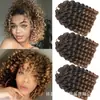 Pelucas de mujer transfronterizas, rizos en espiral trenzados, trenzas africanas de resorte pequeño, cabello corto rizado con rizos de varilla