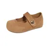 Sapatos Mary Jane Estilo Francês 2026 para Mulheres, Nova Versão Coreana de Primavera, Totalmente Fechados, Slip-On, Solado Macio, Casuais Versáteis, Sapatos Birkenstock Y708