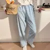 Pijama Feminino Outono Inverno 2026 Novo Desenho Animado Simples Estilo Japonês Laço Pijama Feminino Pode Ser Usado Fora Algodão Nuvem