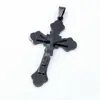Joyería Europea y Americana Colgante en Forma de Cruz de Acero de Titanio Personalizado Punk Retro Moderno Retrato de Cruz Masculina Colgante de Acero Inoxidable