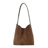 Moda Estilo Coreano Bolso para Madres e Hijos para el Trabajo de Mujer Otoño 2026 Nuevo Gamuza Estampado de Leopardo Temperamento Versátil Elegante Gran Capacidad Individual