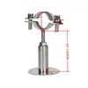 Abrazadera de Tubo Ajustable de Acero Inoxidable 304 con Base, Soporte Telescópico para Tubo, Soporte para Tubo, Abrazadera de Tubo, Sujetador de Tubo