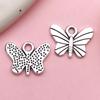 Comercio exterior superventas Plata tibetana animal mariposa tortuga aleación joyería colgante hecho a mano DIY collar pulsera colgante accesorios