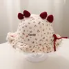 Sombrero de Princesa Floral Delgado para Bebé de Primavera/Otoño, Sombrero de Sol Puro Algodón para Bebé, Sombrero de Pescador con Protección Solar para Bebé Niña