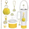 Accesorios Decorativos Stanley Correa de Mano de Cuerda Trenzada Estuche para Labial Llavero Duende Briqueta Funda de Silicona Antideslizante para Taza