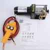 Guincho elétrico 12v24v guindaste elétrico para carro carro off-road caminhão reboque controle remoto guindaste de tração de resgate